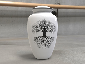 Urna de cremación para adultos con área de árbol de aluminio que incluye bolsa de terciopelo gratis L MAX B EXPORTS - Product Image 2