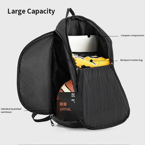 Sac à dos d'équipe de basketball décontracté, souple, pliable, pour tournoi, voyage, sport, école, durable, grande capacité, SBBP-0180 - Product Image 5