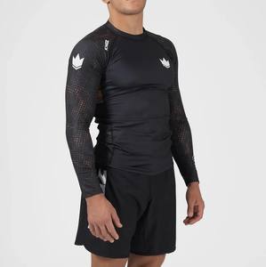 เสื้อป้องกันแสงแดดสำหรับว่ายน้ำ 2026 แบบสั่งทำพิเศษสำหรับผู้ชาย แรชการ์ดคุณภาพสูงสำหรับ BJJ MMA แรชการ์ดผู้ชาย UPF 50+ - Product Image 3