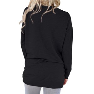 Venta al por mayor de Jersey de mujer de color personalizado con diseño impreso, sudadera con bordado, diseño personalizado, pedido a granel aceptado - Product Image 6
