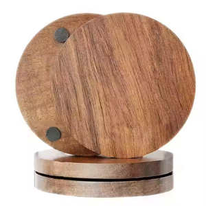 Premium <b>Drink</b> <b>Coasters</b> from Crescent Crafts Made with Wood Grain Detail walnut <b>coasters</b> by crescent crafts - Product Image 4