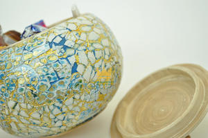 Handmade Bamboo Gergean <b>Gift</b> <b>Box</b> Perfect For Ramadan Mubarak Eid Decoration With Eggshell Lacquer in Vietnam - Product Image 4