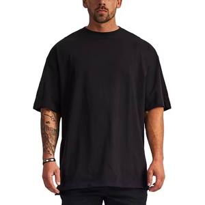 Pull-over en coton à manches courtes et à col rond pour homme Offre Spéciale de couleur unie Haut tricoté décontracté simple et ample - Product Image 3