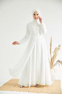 Dernière robe de soirée de styliste couleur Jalabiya Kaftan style dubaï kaftan turquie robe longue élégante nouveau design vêtements islamiques - Product Image 2