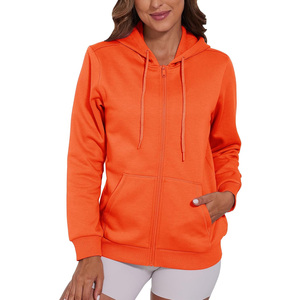 Sudadera con capucha OEM de ajuste personalizado para mujer con cremallera Impresión de logotipo de tela transpirable y fabricación de ropa de etiqueta privada - Product Image 1