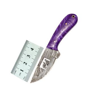 Ensemble de couteaux de Chef de Style japonais de haute qualité en acier damas forgé à la main avec manche en résine et couverture couteaux de cuisine - Product Image 1