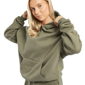 Femmes décontracté surdimensionné pull à capuche hiver chaud poids lourd personnalisé sweats avant Streetwear confortable imprimé - Product Image 6