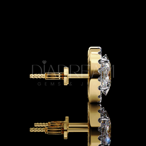 Women's 925 Sterling Silver VVS Clarity Leb Grown Diamond <b>Stud</b> <b>Earrings</b> <b>Fine</b> Jewelry for Wedding Engagement Special Occasions - Product Image 5