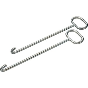 "Metal Hanger Manhole Cover Lifter 600mm Long U-<b>Hook</b> Galvanized HRKE" - Product Image 1