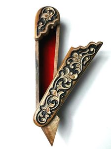 OPTIMISATION EN BAMBOU FAIT MAIN Ensemble de stylos cadeau de luxe de haute qualité Personnaliser Logo gravé Stylo en bois avec boîte en bois - Product Image 2