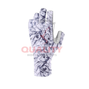 Gants de pêche tout usage avec design évacuant l'humidité, paumes rembourrées et protection contre le vent, adaptés à toutes les conditions de pêche - Product Image 1