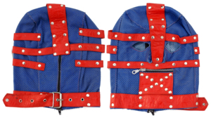 Masque à capuche en cuir véritable avec les yeux bandés Masques en gros Capuches de couleur noire Quatre saisons Utilisation Taille unique pour la plupart des marques HMB - Product Image 6