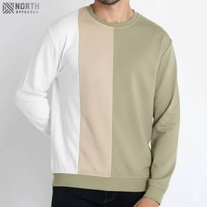 Nouvelle mode 100% coton tenue décontracté vente femmes surdimensionné côtelé cordon col rond pas cher prix hiver automne décontracté Long sweat - Product Image 5