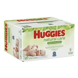 Lingettes Huggies Natural Care pour bébé, non parfumées, 6 paquets de recharge (1008 lingettes au total) - Product Image 3