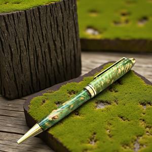 Handcrafted 0.7mm Coffee Burl Wood Ballpoint Pen Luxury <b>Gift</b> Pen Executive Writing Instrument from Vietnam - Product Image 2