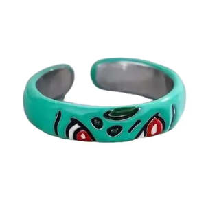 Pokmon Bulbasaur <b>Ring</b> Gift for Jewelry Enthusiasts Unique Design for Men and Women - Product Image 1