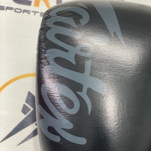 Fairtex Full Black Custom Made Personalized Muay Thai Kickboxing Leather Gloves Training Sparring Punching Bag Gloves - Product Image 5