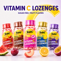 KisKis Passievrucht Smaak Suiker Vrij Vitamine C Lozenges Verfrissend Langdurig Flesverpakking Harde Snoepjes