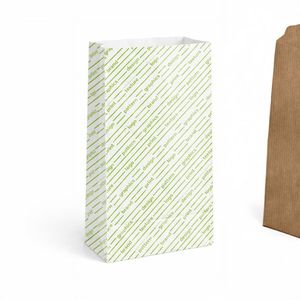 Sacs cadeaux en papier kraft personnalisables 19 cm avec poignées, recyclables pour l'artisanat et les expositions - Product Image 1