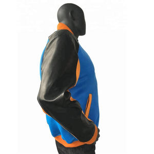 Chaquetas de cuero multicolor Diseño profesional Los hombres de moda usan chaquetas de cuero elegantes con cuello levantado elástico - Product Image 2