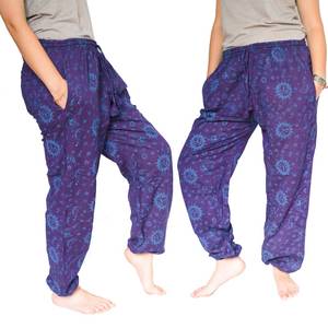 Women's Loose Fit Sublimation Jogger Pants Ankle Length Sweatpants Heat Transfer Print Drawstring Waist <b>Trousers</b> - Product Image 5