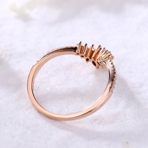 แหวนทองสุดหรูแหวนพลอยอเมทิสต์สีทองสวยพร้อมแหวนเพชรแท้ดีไซน์ใหม่ - Product Image 4