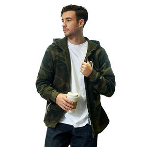 Sudaderas con capucha de camuflaje de inspiración táctica, gruesas, de corte holgado, estilo utilitario, para exteriores, informales, de moda para invierno. - Product Image 3