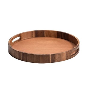 Plateau de service en bois pour fêtes de mariage, décoration de table, plateau de service unique et élégant pour restaurants hôtels et cafés - Product Image 5
