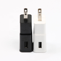 Cargador de Pared USB-A de 15W, 5V2A, Enchufe Estadounidense, Carga Rápida para iPhone, Samsung, Teléfonos Móviles Android