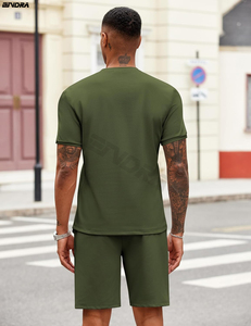 Chándal de verano de secado rápido para hombre para deportes y ropa informal Chándal con cordón 2024 - Product Image 3