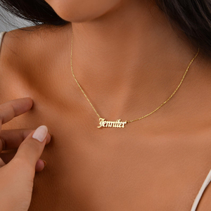 Gioielli Dropshipping 925 argento 18K <span class=keywords><strong>nome</strong></span> oro collana personalizzabile incisione gioielli personalizzati <span class=keywords><strong>per</strong></span> le ragazze - Product Image 5