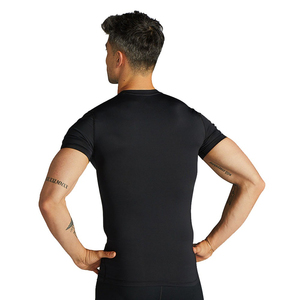 Long Sleeve Formal Knitted Compression Rash Guard <b>Surf</b> Shirt BJJ No Gi Swimming Men's T-shirts - Product Image 3