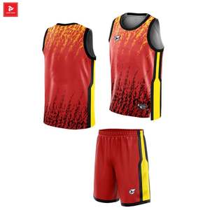 Rockfire JP Ensemble de maillots de basket-ball lavés de luxe de haute qualité Uniforme de sport personnalisé respirant 100% polyester Bon prix OEM - Product Image 1