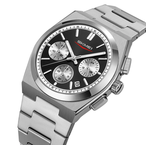 Reloj de pulsera cronógrafo de moda para hombre, reloj informal de negocios con esfera redonda clásica - Product Image 5
