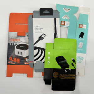 Chất lượng cao hộp vuông sạc bao bì carton giấy UV lợi thế vật liệu tái chế cho quà tặng điện tử tiêu dùng - Product Image 6