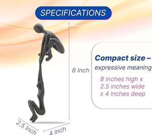 AK ที่ยกของสำหรับผู้ชายทำจากทองเหลืองรูปปั้นหิ้งสีดำโชว์ของตกแต่งเสร็จน่าดึงดูดสำหรับของขวัญ - Product Image 5