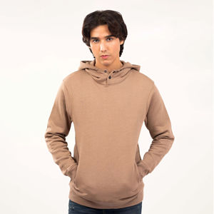 Nueva llegada personalizado hombres Casual de gran tamaño Sudadera CON CAPUCHA DE CALIDAD 100% patrón Simple 100% algodón 500GSM Puff estampado sudaderas con capucha para hombres - Product Image 1