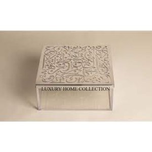 Boîte à bonbons à base acrylique en métal design au fini antique pour l'emballage de cadeaux de mariage festif idéal pour les chocolats sucrés - Product Image 3