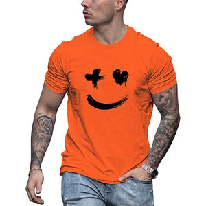 Camiseta de Manga Corta para Hombre, Cuello Redondo Clásico, con Bolsillo, Venta Directa de Fábrica, Transpirable - Product Image 6