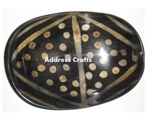 Tazón de cuerno natural de venta directa de fábrica para servir al mejor precio Mesa de embalaje personalizada Tazón de vajilla de fruta decorativa - Product Image 6