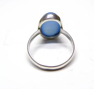 Aqua Dainty <b>Statement</b> <b>Ring</b> Handmade Sterling <b>Silver</b> Family Birthstone <b>Ring</b> for Mother's Gift - Product Image 3