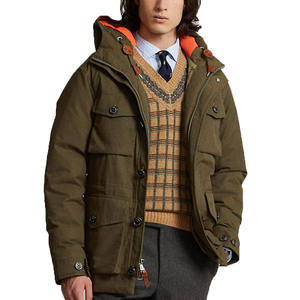 Chaqueta larga de invierno para hombre de moda resistente a la intemperie con capucha transpirable para clima frío - Product Image 4