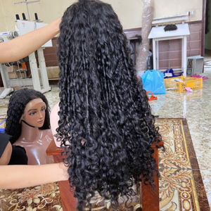 วิกผมบริสุทธิ์แบบไม่กระจายความยาวและสีแบบกำหนดเองผมลอนลึกวิกผมคนเวียดนาม - Product Image 1