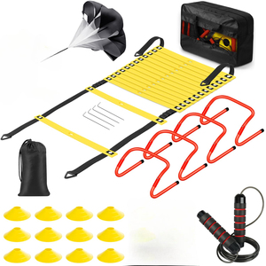 El Kit de agilidad de fútbol para práctica y entrenamiento de agilidad incluye vallas, escaleras, conos de marcador y marcador de platillo de disco con bolsa - Product Image 6