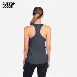 Débardeurs de sport pour femmes 100% coton écologiques à séchage rapide, dos nageur, col rond, amples et sans manches - Product Image 6