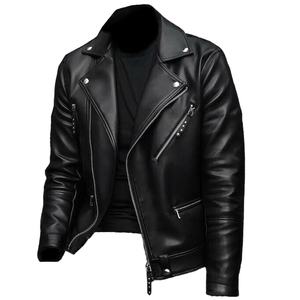 Nueva Chaqueta Parka Corta de Cuero Fino Tejido con Ribete de Piel de Zorro para Mujer, Negra con Cremallera, Antiarrugas, Verano, Venta al por Mayor 2026 - Product Image 1