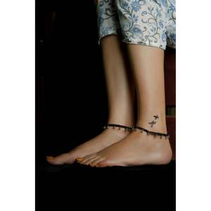 สร้อยข้อเท้าเงินแท้ 925 พร้อมดีไซน์โบฮีเมียนแบบศาสนา ประดับด้วยด้ายนาซาคาต กุนกรู ลายโซ่ระฆังรูปผีเสื้อ สร้อยข้อเท้านาซาบัตตู - Product Image 3