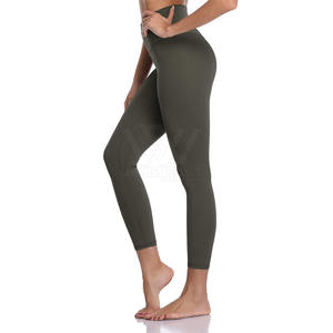 Venta directa de fábrica Leggings de Yoga de cintura elástica de tamaño personalizado Servicio OEM Leggings de yoga más vendidos - Product Image 2