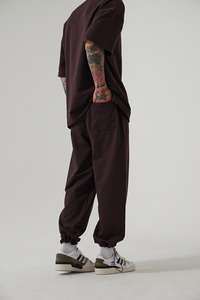 Pantalons de jogging légers et respirants pour hommes 2023, chevilles élastiques, cordon de serrage, coupe ample, 100% coton, qualité supérieure, vente en gros OEM - Product Image 2