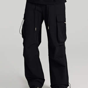 Loose <b>Drawstring</b> Pants Casual Streetwear <b>Trousers</b> For Men's Wholesale High Quality men's Cargo Pants - Product Image 4